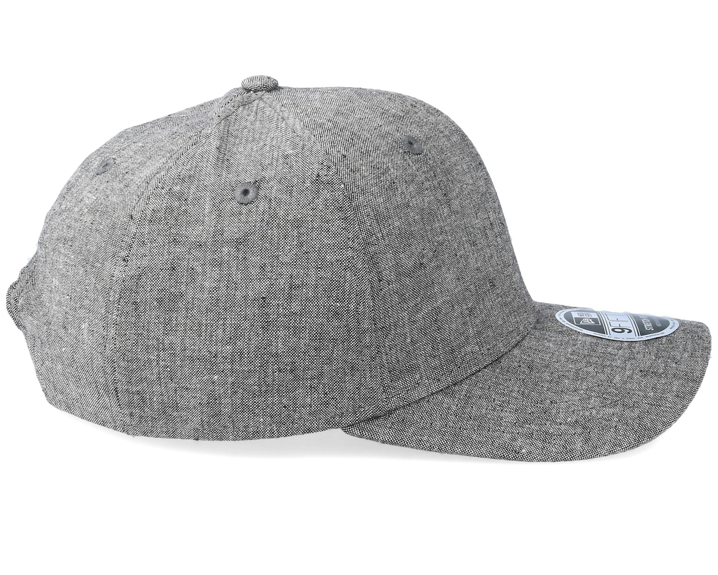 New Era Stretch Snap 9fifty Chambray Linen Heather grey Cap All Sizes S/M M/L